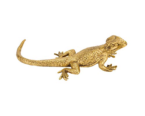 YTOOZ Eidechse Dekoration Eidechse Statue Eidechse Skulptur Ornament Statue Metall Dekoration Tiere Statuen Messing Vintage Geschenk von YTOOZ