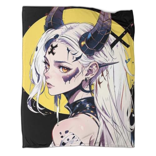 YTPONBCSTUG Anime Zeichentrickfilm Manga Kuscheldecke,KinderDecke Warm,Wohndecke Weiche & Flauschige Fleecedecke Als Sofadecke Doppelseitig Tagesdecke Für Bett&Sofa 70x80inch(180x200cm) von YTPONBCSTUG
