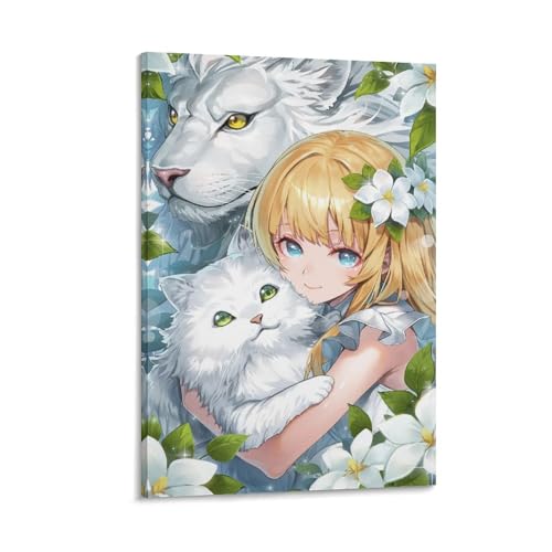 YTPONBCSTUG Bilder Manga,Anime Wandbild,Zeichentrickfilm Modern Leinwandbild Für Wohnzimmer Schlafzimmer Küche Esszimmer Und Büro 20x30inch(50x75cm) von YTPONBCSTUG