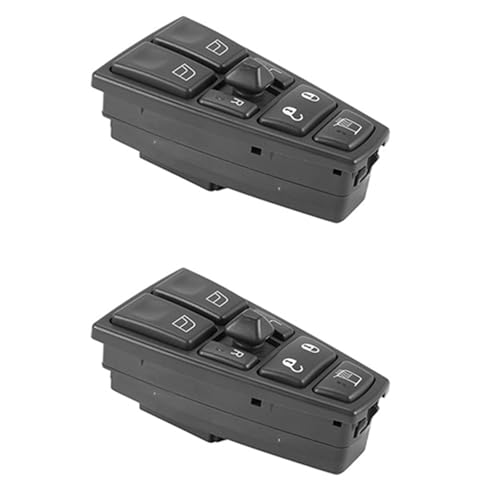Auto Power Fenster Master Control Schalter/Fit for Volvo Lkw FH12 FH13 FM VNL Zubehör Teile 20752918 21543897 (2PCS) von YTRAVHI