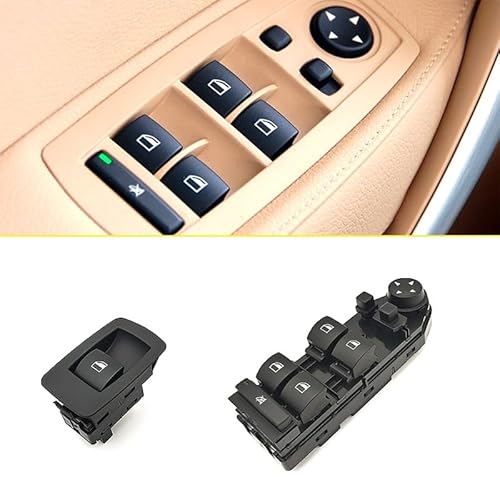 LHD Auto Fahrer Power Fenster Control Glas Heber Taste Elektrische Panel Fenster Schalter/Fit for BMW E83 X3 04-10 61313413354 zubehör(High Version) von YTRAVHI
