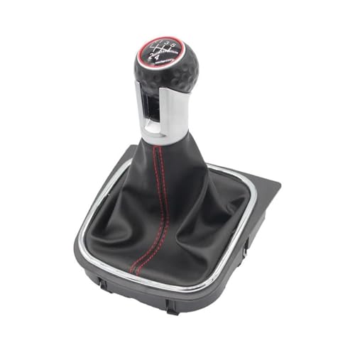 YTREAMC 5/6 Gang Manuelle Auto Shift Schaltknauf Mit Boot Abdeckung Für Golf Für Kaninchen Für Jetta MK5 2004-2009 MK6 2010-2014(5 Speed) von YTREAMC