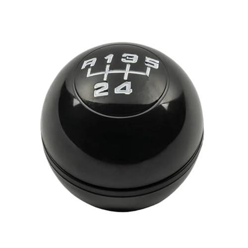 YTREAMC 5/6 Gang Schaltknauf Handball Hebel Shifter Kappe Abdeckung Für Alfa Romeo Giulietta 2010 2011 2012 2013 2014 2015 2016 2017 2018(Black,5 Speed) von YTREAMC