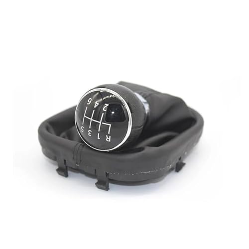 YTREAMC 5/6 Speed ​​Gaiter Boot Cover Schaltknauf Für Touran Für Caddy MK2 2003–2015(6Speed) von YTREAMC