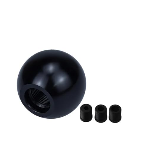 YTREAMC Auto-Schaltknauf Aluminiumkugel Universal-Schaltknauf Schaltgetriebe Auto-Innenraum-Ersatzteile(Black) von YTREAMC