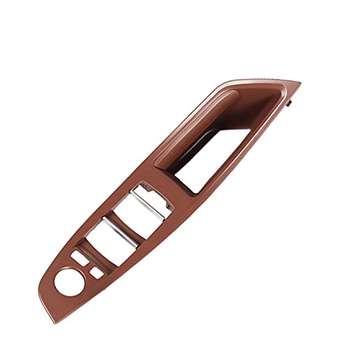 YTREAMC Für BMW 5er F10 F11 520d 525d 530d 535i Innenverkleidung Pull Trim Cover LHD Auto Innentürgriff 7 STÜCKE Links Rechts 51417225854(Red Brown) von YTREAMC