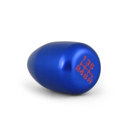 YTREAMC Universal 5/6 Gang Auto Schaltknauf Manuelle Automatische Schaltknauf Schalthebel Stick(Blue,6 Speed) von YTREAMC