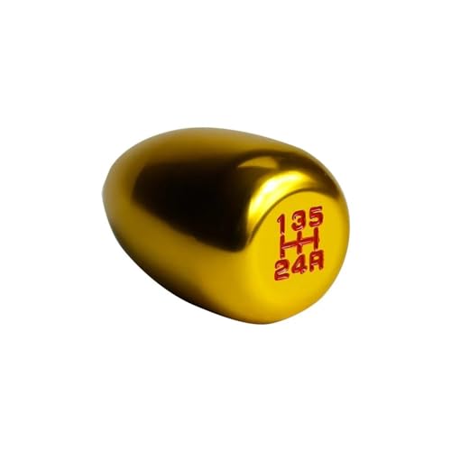 YTREAMC Universal 5/6 Gang Auto Schaltknauf Manuelle Automatische Schaltknauf Schalthebel Stick(Yellow,5 Speed) von YTREAMC