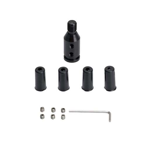 YTREAMC Universeller Manueller Auto-Schaltknauf-Adapter Für M10 X 1,5/M12 X 1,25 Gewinde Aluminiumlegierung(Black,M10x1.5) von YTREAMC