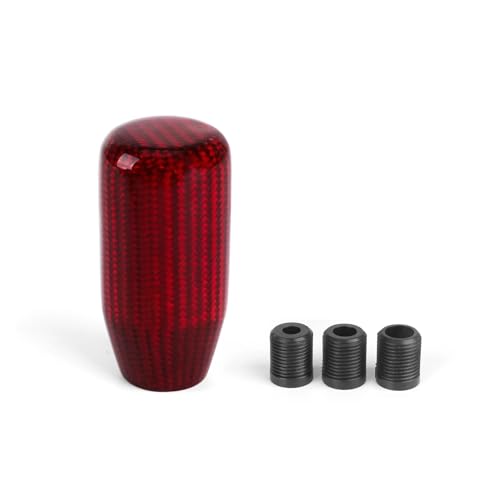 YTREAMC Universeller Schaltknauf Aus Kohlefaser Schaltgetriebe 73 Mm Mit Adapter-Ersatzteilen(B) von YTREAMC