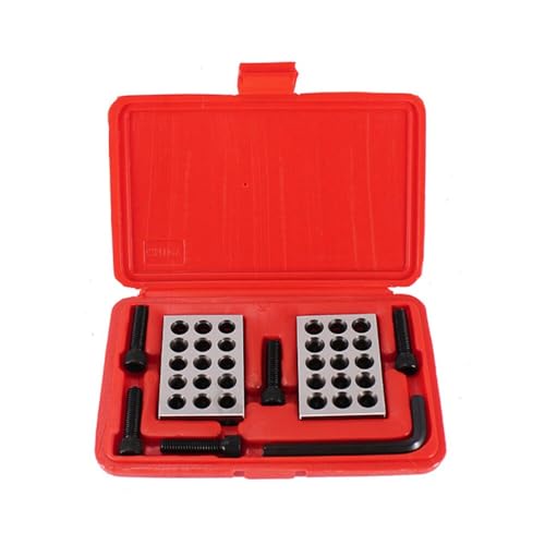 Präzisions-Parallellehre-Block, 23 Löcher, parallel, Eisen-Messblock, Genauigkeit ± 0,005 mm, M10-Gewinde, mit Steckschlüsselschraube Präzisions-Parallellehre-Block, 23 Löcher, parallel, Eisen-Messblock, Genauigkeit ± 0,005 mm, M10-Gewinde, mit Steckschlüsselschraube von YTRRE