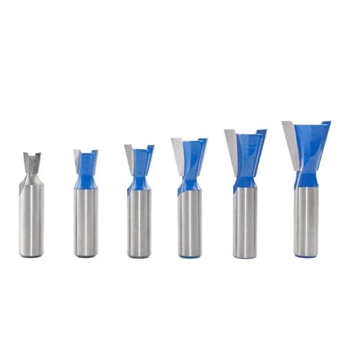 Schwalbenschwanz-Fräser-Set, 14-Grad-Gelenkfräser, Holzbearbeitung, Gravur-Bit, Fräser für die Herstellung von Boxen, Schubladen, Truhen (12 mm) von YTRRE