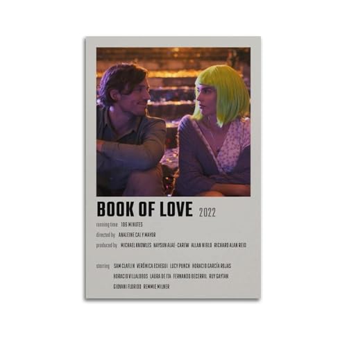 YTRWOEGF Poster "Book of Love", ästhetische Wandkunst, Leinwand-Dekor, Vintage-Poster, dekoratives Gemälde für Wohnzimmer, Schlafzimmer, 20 x 30 cm, ungerahmter Stil YTRWOEGF Poster "Book of Love", ästhetische Wandkunst, Leinwand-Dekor, Vintage-Poster, dekoratives Gemälde für Wohnzimmer, Schlafzimmer, 20 x 30 cm, ungerahmter Stil von YTRWOEGF
