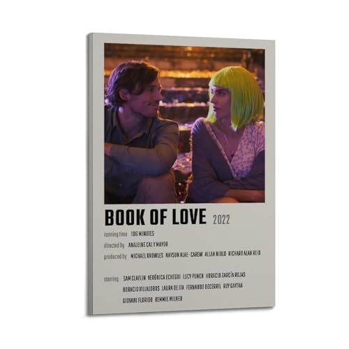 YTRWOEGF Poster "Book of Love", ästhetische Wandkunst, Leinwanddekoration, Vintage-Poster, dekoratives Gemälde für Wohnzimmer, Schlafzimmer, 20 x 30 cm, Rahmenstil YTRWOEGF Poster "Book of Love", ästhetische Wandkunst, Leinwanddekoration, Vintage-Poster, dekoratives Gemälde für Wohnzimmer, Schlafzimmer, 20 x 30 cm, Rahmenstil von YTRWOEGF