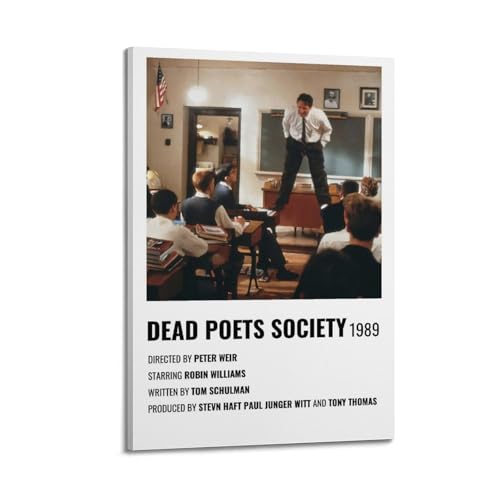 YTRWOEGF Poster "Dead Poets Society", ästhetische Wandkunst, Leinwand-Dekor, Vintage-Poster, dekoratives Gemälde für Wohnzimmer, Schlafzimmer, 30 x 45 cm, Rahmenstil YTRWOEGF Poster "Dead Poets Society", ästhetische Wandkunst, Leinwand-Dekor, Vintage-Poster, dekoratives Gemälde für Wohnzimmer, Schlafzimmer, 30 x 45 cm, Rahmenstil von YTRWOEGF
