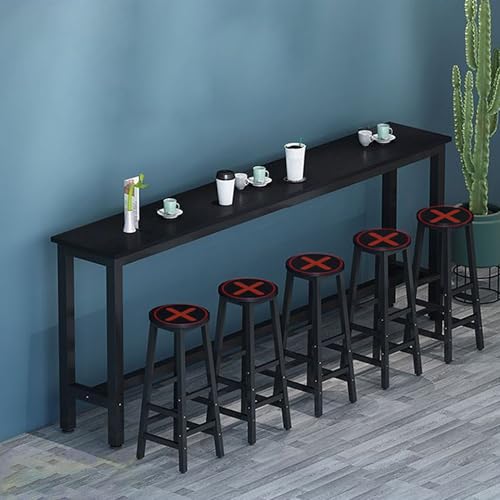 Hochtisch Bistrotisch,Bartisch Küche,Küchentisch,Bar Tisch Hoch,Esstisch Küchentresen,Stehtische im Industrie-Design,Stehtisch Holz mit Metallrahmen,Thekentisch,für Wohnzimmer,Café,Bistro(Nero,140*40* Hochtisch Bistrotisch,Bartisch Küche,Küchentisch,Bar Tisch Hoch,Esstisch Küchentresen,Stehtische im Industrie-Design,Stehtisch Holz mit Metallrahmen,Thekentisch,für Wohnzimmer,Café,Bistro(Nero,140*40* von YTSJXN