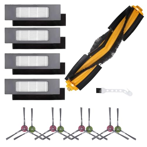 14 Stück Saugroboter Zubehörset Kompatibel mit Ecovacs Deebot N8 /N8+ /N8 Pro /N8 Pro+ /T9 /T9+ /N10+/OZMO 950/920 /T8 /T8+ /T8 AIVI /T8 MAX –1 Hauptbürste 8 Seitenbürsten 4 Filter 1 Reinigungsbürste von YTUGIL