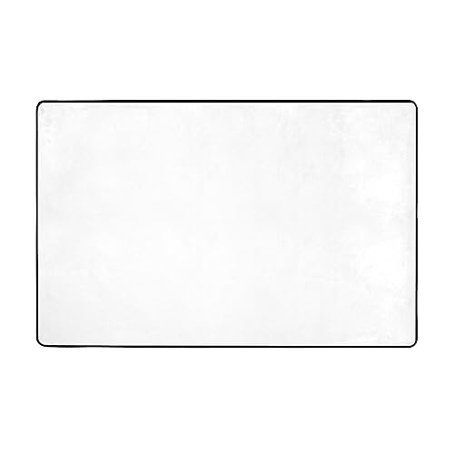 YTUOPWE Einfarbiger Flanellstoff-Teppich, 152,4 x 99,1 cm, Bodenmatte für Wohnzimmer, Büro, Couchtisch, Bett, Balkon von YTUOPWE