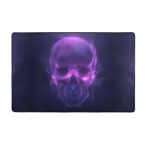 YTUOPWE Flannelteppich mit leuchtendem Kopf, 152,4 x 99,1 cm, Bodenmatte für Wohnzimmer, Büro, Couchtisch, Bett, Balkon von YTUOPWE