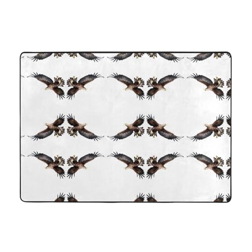 YTUOPWE Teppich mit Adler im Himmel, 203,2 x 147,3 cm, für Wohnzimmer, Büro, Couchtisch, Bett, Balkon, weich, flauschig, wasserabsorbierend, langlebig YTUOPWE Teppich mit Adler im Himmel, 203,2 x 147,3 cm, für Wohnzimmer, Büro, Couchtisch, Bett, Balkon, weich, flauschig, wasserabsorbierend, langlebig von YTUOPWE