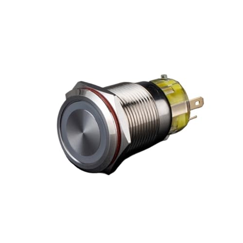 1 Stück Momentary Push Button 16mm/19mm/22mm/25mm Wasserdicht 2/3 Farbe Push Button Switch(19MM 2 Latching,COMMON POSITIVE POLE_3V) von YTWNICAC