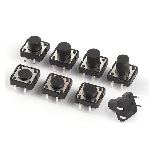 10 STÜCKE Taktile Touch Mini Druckschalter Mikroschalter 12x12 12 * 12 * 4,3mm 5mm 6 7 8 9 10 11 12 mm 4Pinc Taktschalter(12X12X9mm) von YTWNICAC