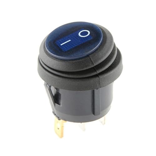 1pc KCD1-105N 2/3 Pin On/Off SPST Wippschalter Auto Boot LED Licht Rundschalter(3P blue) von YTWNICAC
