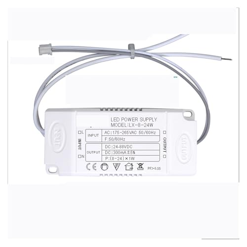 YTWNICAC Lampenzubehör LED-Deckenleuchte Konstantstrom-Antriebsnetzteil zweifarbiges IC-Vorschaltgerät 8W12W24W36W Transformator-Gleichrichter(8 24W Square Shell terminal) von YTWNICAC
