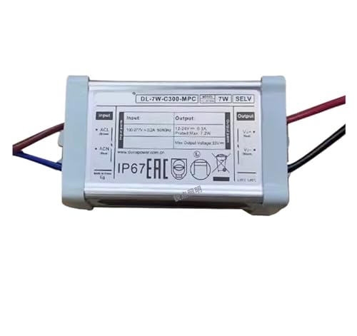 YTWNICAC Led konstantstrom-Treiber netzteil straße licht flutlicht Wand Washer konstantstrom-gleichrichter(DL-7W-C300-MPC 7W 12-24V/0.3A) von YTWNICAC