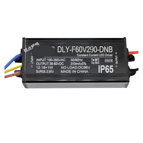 YTWNICAC Led-straßenleuchte Fahrer netzteil zubehör 3W flutlicht Tunnel 60 W-80 W bergbau Lampe transformator Ballast(F60V250-DNB 12-18W 36-60V 250mA) von YTWNICAC