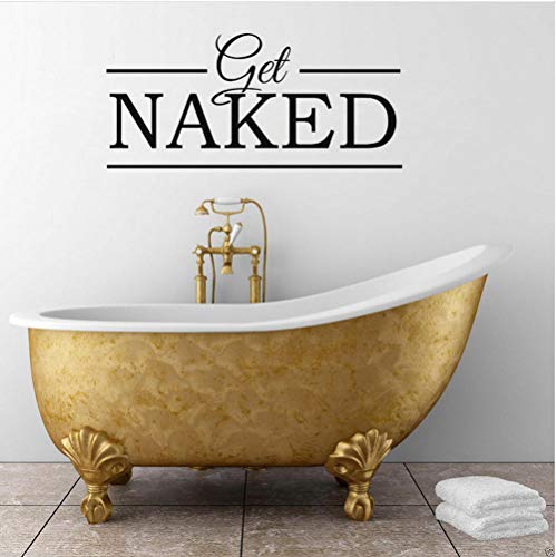 Wandaufkleber Diy Get Naked PVC wasserdicht Badezimmer Aufkleber 72Cmx33Cm von YTYTOO