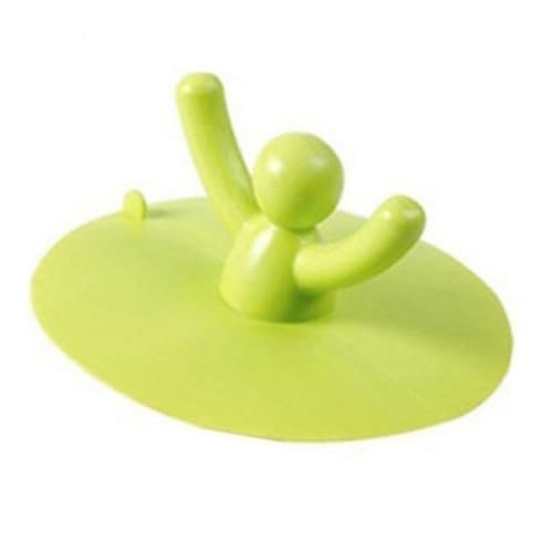 Abflussstopfen in menschlicher Form, 9,50 cm Durchmesser, auslaufsicher, gute Adsorption für Küche, Waschraum, Badezimmer, Silikon-Abflussstopfen von YTtkku