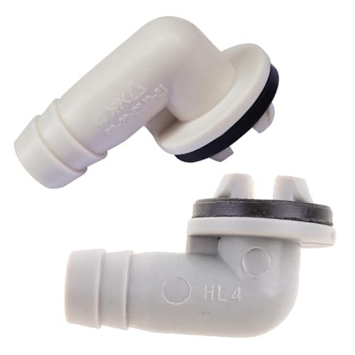 Ablaufschlauchverbinder Winkelstück 15mm mit Gummi auslaufsicher höhere Dichtigkeit für Schlauchverbinder Ellenbogen Ablaufschlauchverbinder Winkelstück 15mm mit Gummi auslaufsicher höhere Dichtigkeit für Schlauchverbinder Ellenbogen von YTtkku