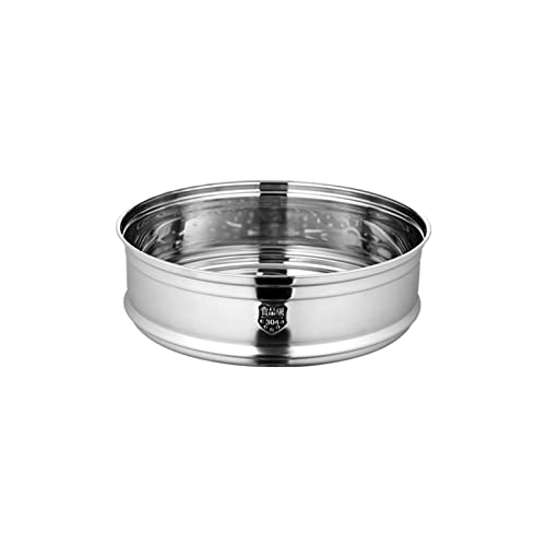 Dampfgarer zum Kochen, stapelbare Pfanne, mehrstöckige Schicht, Edelstahl, Gitter zum Kochen von Gemüse, stapelbarer Dampfgarer, Einsatzpfannen von YTtkku