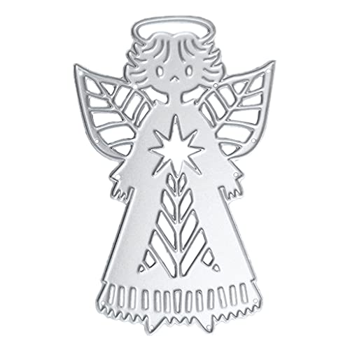 Metall-Stanzschablone mit Weihnachtsengel für Scrapbooking, Album, Papier, Karten, Präge, Dekoration, Stanzschablone von YTtkku
