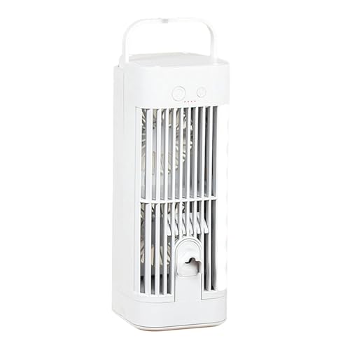 USB-wiederaufladbarer 120-ml-Wassertank-Luftkühler, 3-Gang-Geräuscharmer, bürstenloser Motorkühler, Ventilator mit Nachtlicht für Zuhause, Büro, Desktop-Kühlung USB-wiederaufladbarer 120-ml-Wassertank-Luftkühler, 3-Gang-Geräuscharmer, bürstenloser Motorkühler, Ventilator mit Nachtlicht für Zuhause, Büro, Desktop-Kühlung von YTtkku
