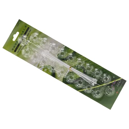 YTtkku 20 verstellbare Saugnäpfe mit Kabelbindern für effiziente Aquarien und Dekoration von YTtkku
