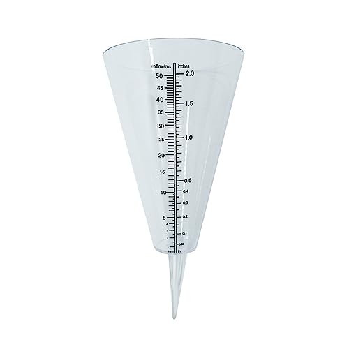 YTtkku And Garden Cone Rain Gauge Transparent Rainfall Measurement Device Potted Plant Bonsai Gardening Supplies Landscaping Rain Gauge von YTtkku