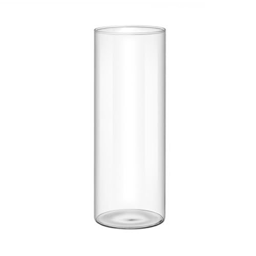 YTtkku Handgefertigte Glasvase, Zylinder, Vasenhalter, schönes Muster für Blumenarrangements und Geschenktisch YTtkku Handgefertigte Glasvase, Zylinder, Vasenhalter, schönes Muster für Blumenarrangements und Geschenktisch von YTtkku