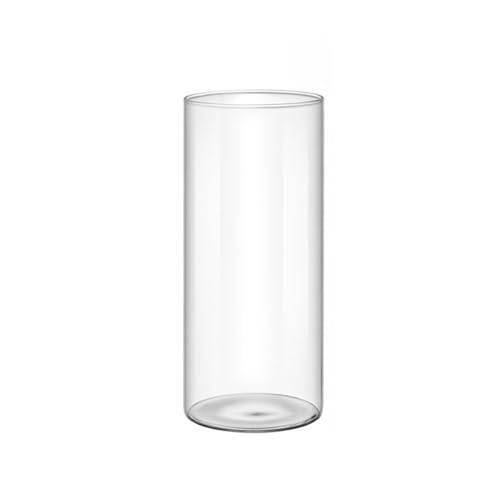 YTtkku Handgefertigte Glasvase, Zylinder, Vasenhalter, schönes Muster für Blumenarrangements und Geschenktisch von YTtkku
