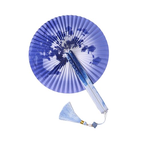 YTtkku Handventilator, rund, faltbar, für Outdoor-Sport, Weihnachtsdekorationen und Reiseaufführungen von YTtkku