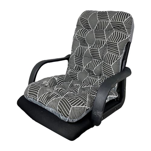 YTtkku Sitzkissen für hohe Rückenlehne, Polyester, rutschfest und bequem, für langes Sitzen, für Haus und Garten, bequeme Stuhlkissen von YTtkku