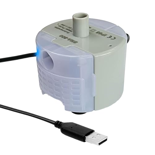 YTtkku USB-Pumpen für Haustier-Trinkbrunnen Aquarien Motor Super Silenced Pumpen mit LED-Licht Haustier Wasser Ersatz YTtkku USB-Pumpen für Haustier-Trinkbrunnen Aquarien Motor Super Silenced Pumpen mit LED-Licht Haustier Wasser Ersatz von YTtkku