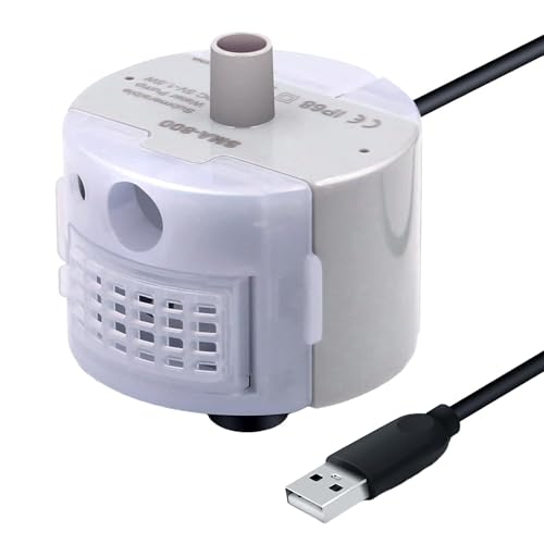 YTtkku USB-Pumpen für Haustier-Trinkbrunnen Aquarien Motor Super Silenced Pumpen mit LED-Licht Haustier Wasser Ersatz YTtkku USB-Pumpen für Haustier-Trinkbrunnen Aquarien Motor Super Silenced Pumpen mit LED-Licht Haustier Wasser Ersatz von YTtkku