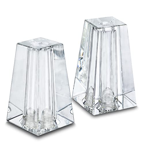 Set mit 2 Mini-Salz- und Pfefferstreuern aus Kristallglas, moderne Kunst, Glasflasche, Küchendekoration für Zuhause, Restaurant, Hochzeit, kreatives Einweihungsgeschenk von YU FENG