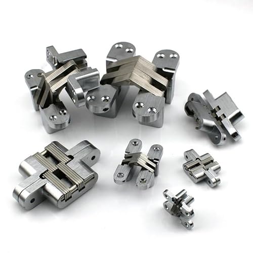 2 STÜCKE 304 Edelstahl Versteckte Scharniere Sieben Größe Unsichtbare Verdeckte Falttür Scharnier for Küchenmöbel Hardware(13x60mm) von YUAEB biao Boutique Shop UK