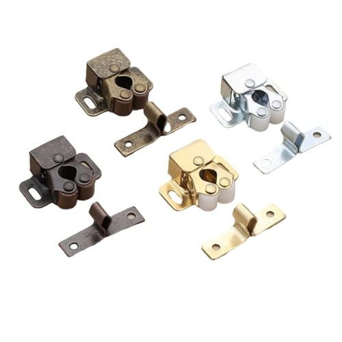 2 Stück Beschläge für Möbel, Schrank, Türstopper, Dämpfer, Puffer-Magnetschließer (Silber) von YUAEB biao Boutique Shop UK