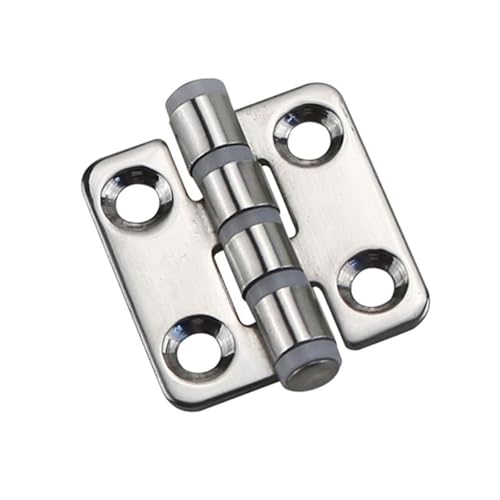 2er-Pack scheibenförmige Scharniere aus Edelstahl 304, flache, feste Klappscharniere, geräuschlos for Schränke und Schaltkästen(30 * 37mm) von YUAEB biao Boutique Shop UK