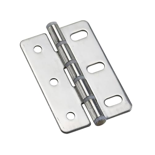 2er-Pack scheibenförmige Scharniere aus Edelstahl 304, flache, feste Klappscharniere, geräuschlos for Schränke und Schaltkästen(75 * 50mm 2) von YUAEB biao Boutique Shop UK