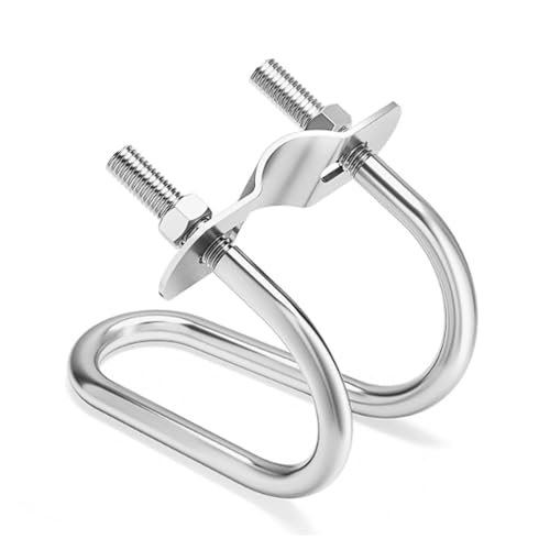 304 Edelstahl-Doppel-U-Bolzen Kreuzrohrschelle M6 M8 U-förmige Rohrbefestigungsclip zur Sicherung von zwei Rohren, Rohren, Kabeln (M6 x 25 x 32) von YUAEB biao Boutique Shop UK